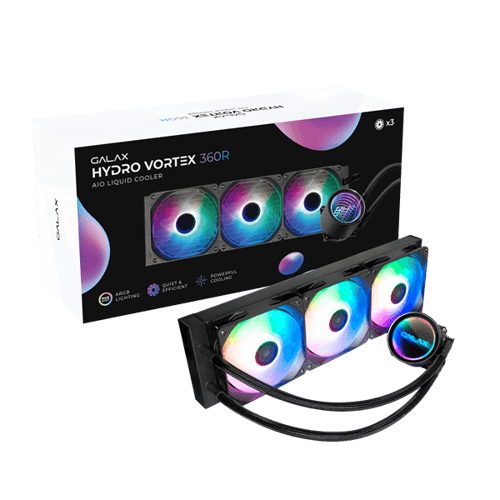 Galax Hydro Vortex 360R ARGB 360mm CPU Liquid Cooler (Black)